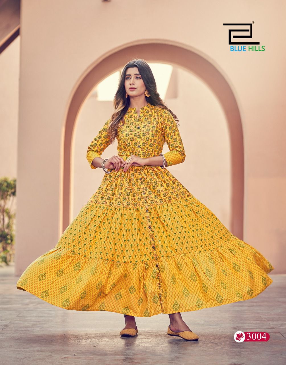 Blue Hills Florencia 3 New Designer Fancy Party Wear Cotton Anarakali Kurti Collection